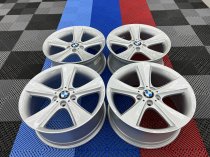 USED 19 INCH GENUINE BMW STYLE 128 5 SPOKE ALLOY WHEELS,EXCELLENT CONDITION EX DISPLAY 5x120