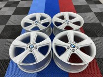 USED 19" GENUINE BMW STYLE 128 5 SPOKE ALLOY WHEELS,EXCELLENT CONDITION EX DISPLAY