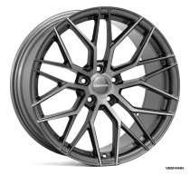 NEW 22" VEEMANN VC520 ALLOY WHEELS IN DARK GRAPHITE POLISHED WITH WIDER" REARS