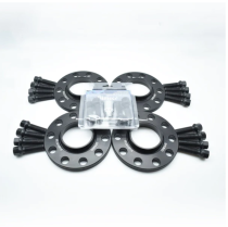 NEW 10/12/15/20/25mm BLACK BIMECC WHEEL SPACERS - (2 PAIRS INC BOLTS) WITH LOCKING WHEEL BOLTS 5x120 72.6 CB