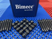 NEW BIMECC STUD CONVERSION KIT, M12x1.5MM 20PC 90MM STUDS AND 20PC OPEN NUTS TO SUIT (OPTIONAL LOCK NUTS)