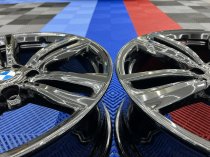 Used 19 Inch Genuine BMW Style 442 F30/31 M Double Spoke Alloy Wheels, Wide Rear, Fully Refurbished In Gloss Black 5x120