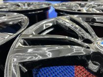 Used 19 Inch Genuine BMW Style 442 F30/31 M Double Spoke Alloy Wheels, Wide Rear, Fully Refurbished In Gloss Black 5x120