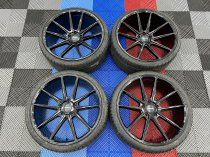NEW 21 INCH VEEMANN V-FS4 ALLOY WHEELS IN GLOSS BLACK WITH DEEPER CONCAVE 10.5″ REARS WITH NEW TYRES 5x120