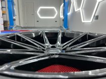 NEW 21 INCH VEEMANN V-FS4 ALLOY WHEELS IN GLOSS BLACK WITH DEEPER CONCAVE 10.5" REARS WITH NEW TYRES 5x120