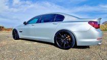NEW 21 INCH VEEMANN V-FS4 ALLOY WHEELS IN GLOSS BLACK WITH DEEPER CONCAVE 10.5" REARS WITH NEW TYRES 5x120