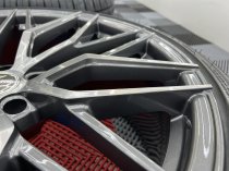 NEW 22 INCH VEEMANN VC520 ALLOY WHEELS IN DARK GRAPHITE MACHINED WITH DEEPER CONCAVE 11" REARS FITTED WITH NEW TYRES AND TPMS SENSORS 5x120