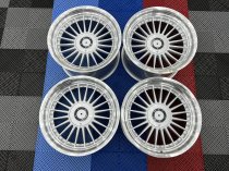 NEW 18 INCH ALPIN ALLOY WHEELS IN SILVER WITH POLISHED DISH AND DEEPER 10" REARS 5x112/120