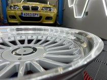 NEW 18 INCH ALPIN ALLOY WHEELS IN SILVER WITH POLISHED DISH AND DEEPER 10" REARS 5x112/120