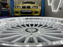 NEW 18 INCH ALPIN ALLOY WHEELS IN SILVER WITH POLISHED DISH AND DEEPER 10" REARS 5x112/120
