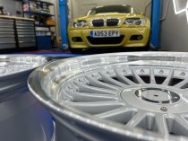 NEW 18 INCH ALPIN ALLOY WHEELS IN SILVER WITH POLISHED DISH AND DEEPER 10" REARS 5x112/120