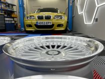 NEW 18 INCH ALPIN ALLOY WHEELS IN SILVER WITH POLISHED DISH AND DEEPER 10" REARS 5x112/120