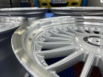 NEW 18 INCH ALPIN ALLOY WHEELS IN SILVER WITH POLISHED DISH AND DEEPER 10" REARS 5x112/120