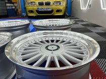 NEW 18" DEEP DISH ALPIN ALLOY WHEELS IN SILVER WITH POLISHED DISH AND DEEPER 10" REARS 5x120/112