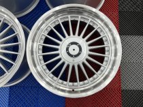 NEW 18″ DEEP DISH ALPIN ALLOY WHEELS IN SILVER WITH POLISHED DISH AND DEEPER 10″ REARS 5x120/112