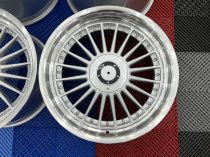 NEW 18 INCH ALPIN ALLOY WHEELS IN SILVER WITH POLISHED DISH AND DEEPER 10″ REARS 5x112/120
