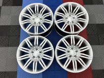 NEW 19 INCH SPYDER STYLE ALLOY WHEELS IN HYPER SILVER WITH DEEPER 9.5" REARS 5x120