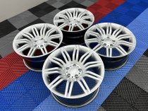 NEW 19 INCH SPYDER STYLE ALLOY WHEELS IN HYPER SILVER WITH DEEPER 9.5" REARS 5x120