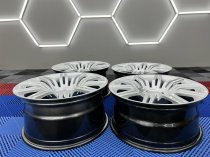 NEW 19 INCH SPYDER STYLE ALLOY WHEELS IN HYPER SILVER WITH DEEPER 9.5" REARS 5x120