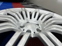 NEW 19 INCH SPYDER STYLE ALLOY WHEELS IN HYPER SILVER WITH DEEPER 9.5" REARS 5x120
