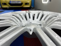 NEW 19 INCH SPYDER STYLE ALLOY WHEELS IN HYPER SILVER WITH DEEPER 9.5" REARS 5x120
