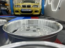 New 18 Inch AM Aero Larzon Alloy Wheels In Silver With Polished Deep Dish, Wider 9.5" Rear 5x112