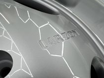 New 18 Inch AM Aero Larzon Alloy Wheels In Silver With Polished Deep Dish, Wider 9.5" Rear 5x112
