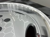 New 18 Inch AM Aero Larzon Alloy Wheels In Silver With Polished Deep Dish, Wider 9.5" Rear 5x112
