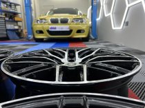 NEW 18 INCH FOX BMA S1 ALLOY WHEELS IN GLOSS BLACK WITH POLISHED FACE, DEEPER CONCAVE 8.5" REAR OPTION 5x120