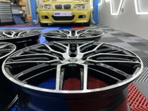 NEW 18 INCH FOX BMA S1 ALLOY WHEELS IN GLOSS BLACK WITH POLISHED FACE, DEEPER CONCAVE 8.5" REAR OPTION 5x120
