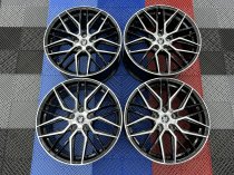 NEW 18 INCH FOX BMA S1 ALLOY WHEELS IN GLOSS BLACK WITH POLISHED FACE, DEEPER CONCAVE 8.5" REAR OPTION 5x120