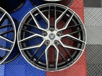 NEW 18 INCH FOX BMA S1 ALLOY WHEELS IN GLOSS BLACK WITH POLISHED FACE, DEEPER CONCAVE 8.5" REAR OPTION 5x120