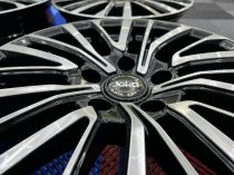 New 18 Inch Joka Vieste Palmerston Style Alloy Wheels In Gloss Black With Polished Face VW Transporter T5 T6 1000Kg Load Rating 5x120