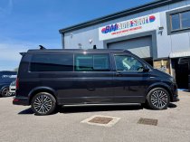 New 18 Inch Joka Vieste Palmerston Style Alloy Wheels In Gloss Black With Polished Face VW Transporter T5 T6 1000Kg Load Rating 5x120