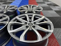 NEW 18 INCH FOX OPUS 2 ALLOY WHEELS IN GUNMETAL ZINC WITH POLISHED FACE 1000KG LOAD 5x120