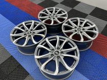 NEW 18 INCH FOX OPUS 2 ALLOY WHEELS IN GUNMETAL ZINC WITH POLISHED FACE 1000KG LOAD 5x120