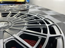 NEW 18 INCH FOX WX1 ALLOY WHEELS IN SATIN BLACK LOAD RATED 1000KG VW TRANSPORTER T5 T6 5x108/120