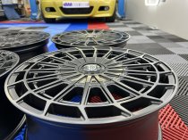 NEW 18 INCH FOX WX1 ALLOY WHEELS IN SATIN BLACK LOAD RATED 1000KG VW TRANSPORTER T5 T6 5x108/120