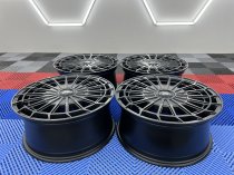 NEW 18 INCH FOX WX1 ALLOY WHEELS IN SATIN BLACK LOAD RATED 1000KG VW TRANSPORTER T5 T6 5x108/120
