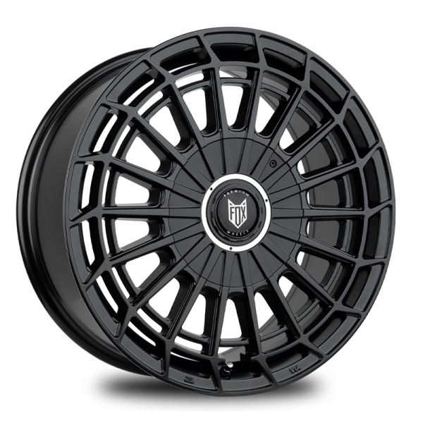 NEW 18" FOX WX1 ALLOY WHEELS IN SATIN BLACK LOAD RATED 1000KG 5X108/120