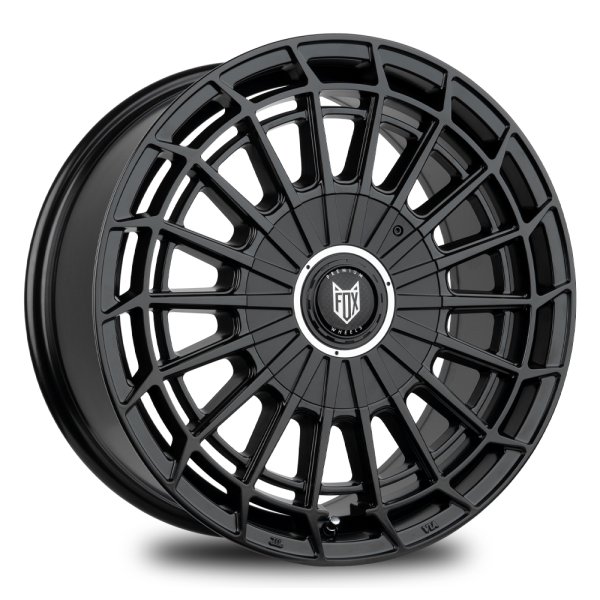 NEW 18" FOX WX1 ALLOY WHEELS IN SATIN BLACK LOAD RATED 1000KG FOR TRANSIT CUSTOM