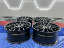 USED 17" GENUINE BORBET LS2 ALLOY WHEELS IN SATIN BLACK ET45