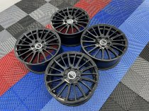 Used 17 Inch Genuine Borbet LS2 Alloy Wheels in Satin Black, ET45, 5x112