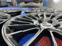 Used 17 Inch Genuine Borbet LS2 Alloy Wheels in Satin Black, ET45, 5x112