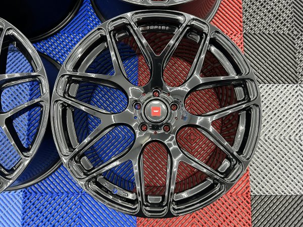 NEW 19 INCH ISPIRI ISR10 ALLOY WHEELS IN GLOSS BLACK WITH DEEP CONCAVE ALL ROUND 9.5/10" 5x112