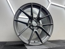 New 19 Inch CS Style Alloy Wheels In Satin Gunmetal, MP Engraved With Wider 9.5″ Rear 763 IW 5x120
