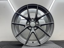 New 19 Inch CS Style Alloy Wheels In Satin Gunmetal, MP Engraved With Wider 9.5" Rear 763 IW 5x120