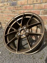 NEW 19 INCH CS STYLE ALLOY WHEELS IN BRONZE WITH WIDER 9.5" REAR 5x120