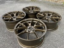 NEW 19 INCH CS STYLE ALLOY WHEELS IN BRONZE WITH WIDER 9.5" REAR 5x120