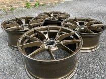 NEW 19 INCH CS STYLE ALLOY WHEELS IN BRONZE WITH WIDER 9.5" REAR 5x120